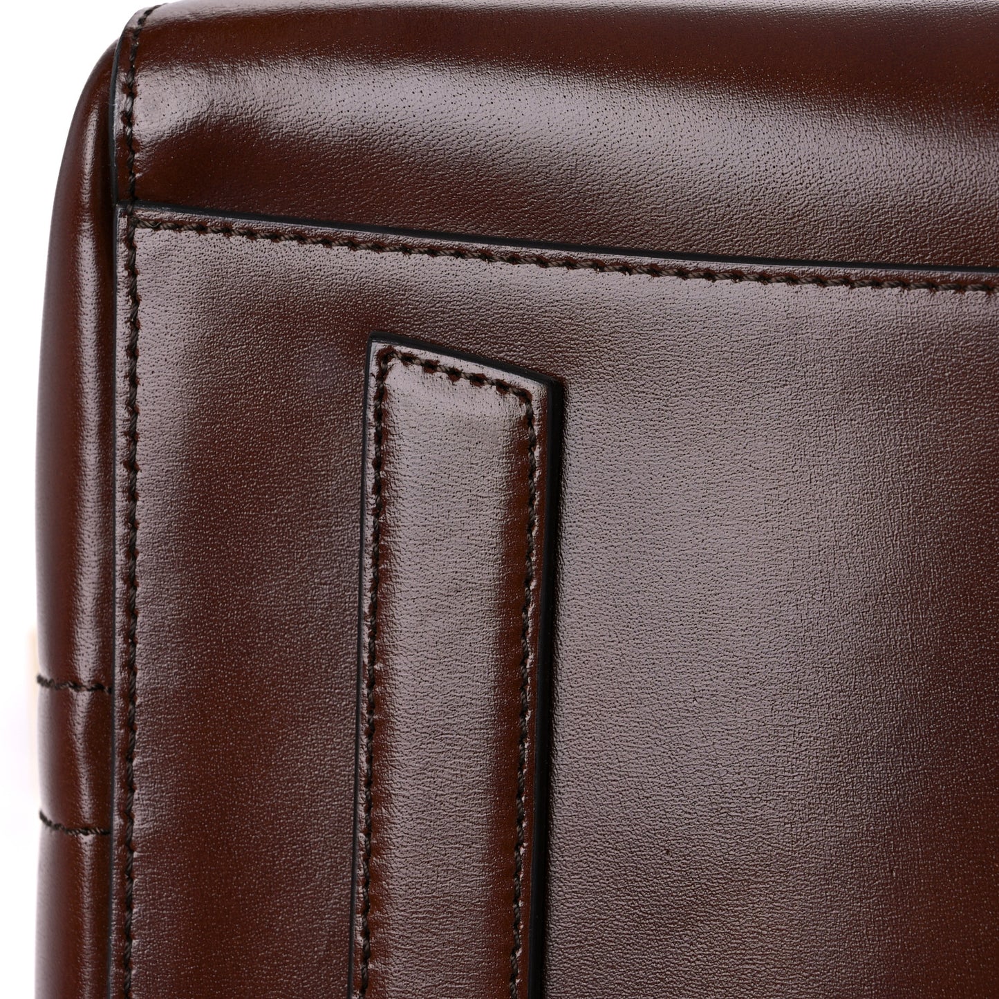 Shiny Lord Calfskin Medium Antigona Brown