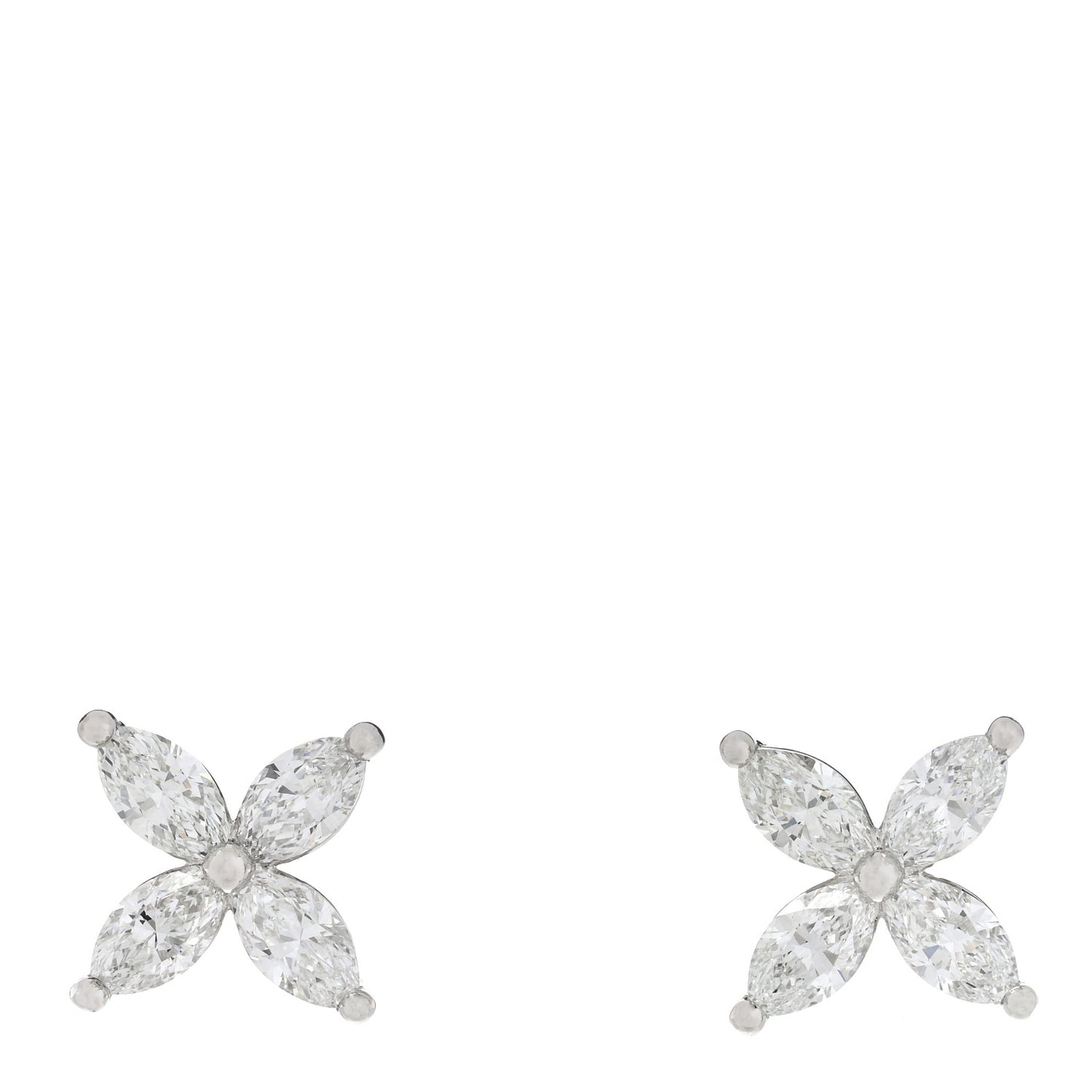 Platinum Diamond Large Victoria Earrings