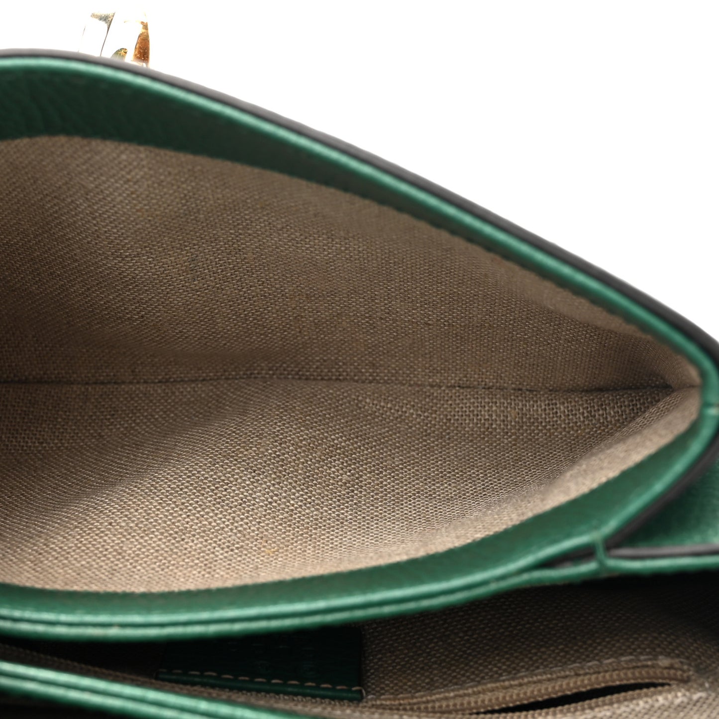 Dollar Calfskin Interlocking G Crossbody Bag Emerald