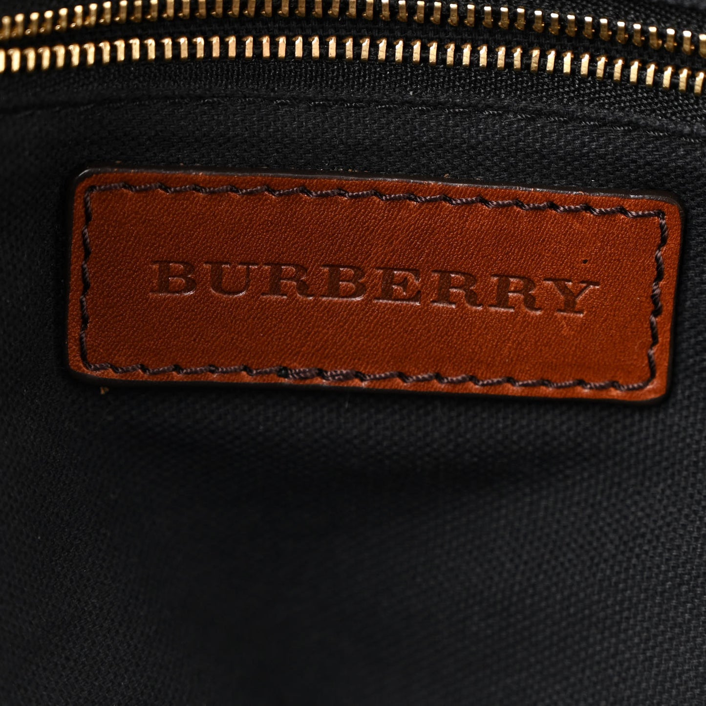 Bridle Calfskin House Check Medium Orchard Bowling Bag Dark Tan