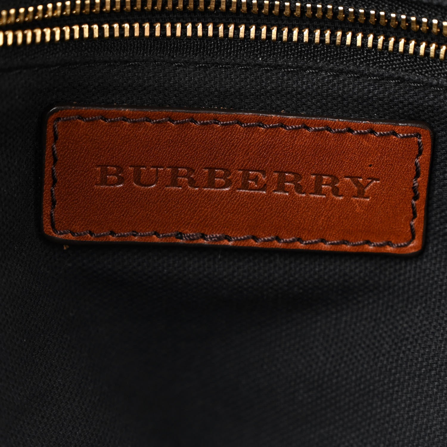Burberry Bridle Calfskin House Check Medium Orchard Bowling Bag Dark Tan 6 of 13