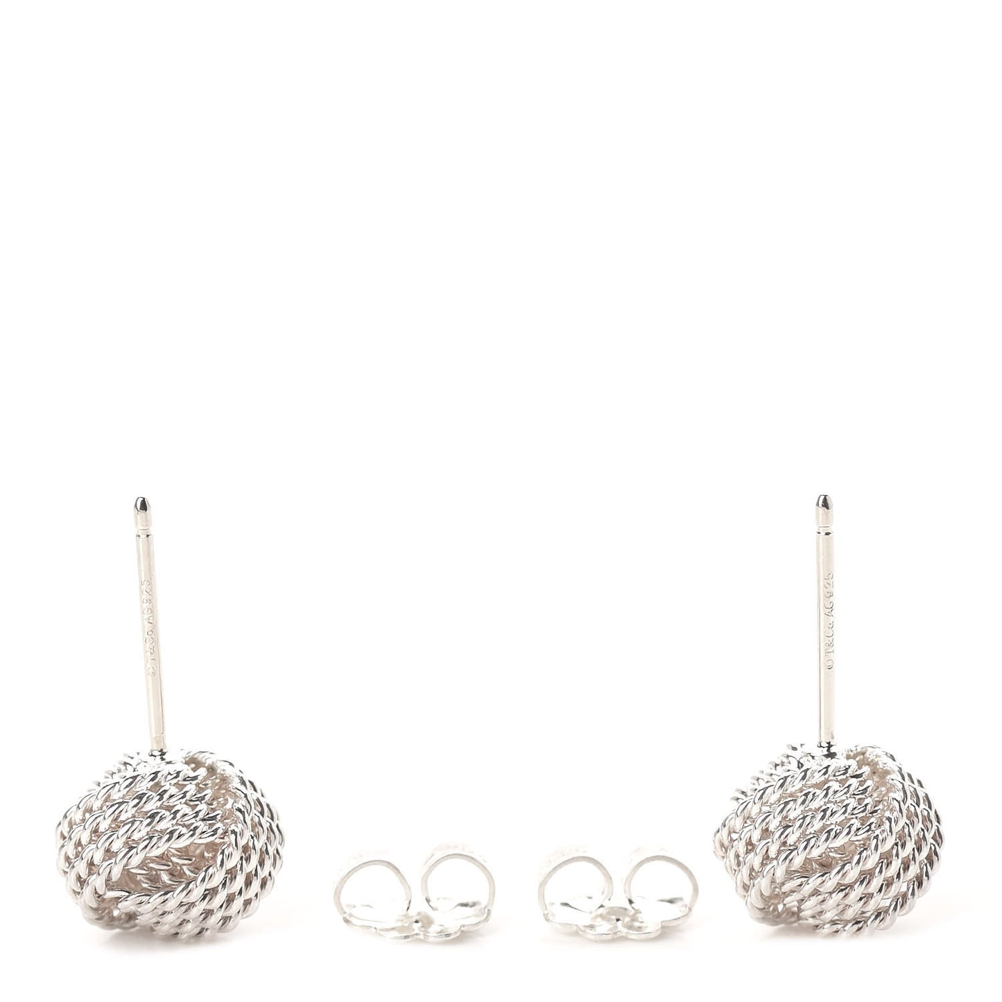 Sterling Silver Twist Knot Earrings