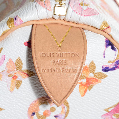 Louis Vuitton Watercolor Aquarelle Speedy 35 White 6 of 7