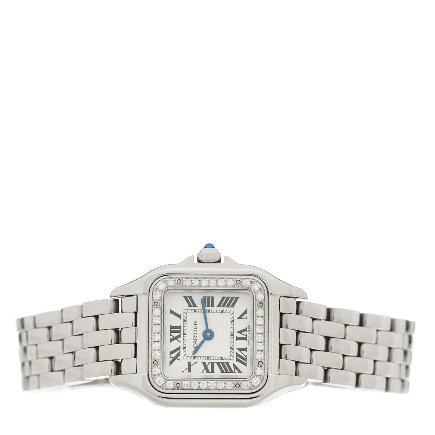 Stainless Steel Diamond 22mm Panthere Quartz Watch