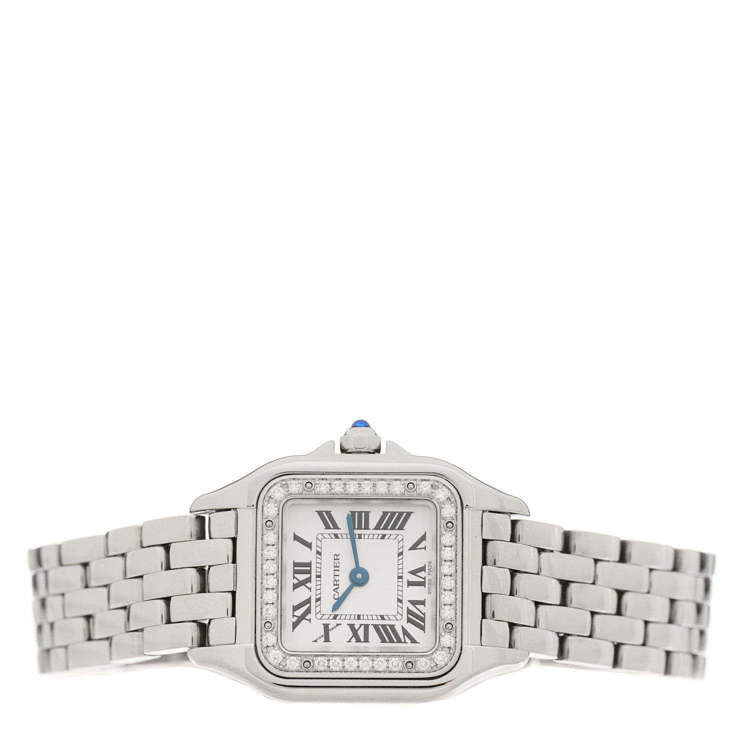 Cartier Stainless Steel Diamond 22mm Panthere Quartz Watch 2 of 5