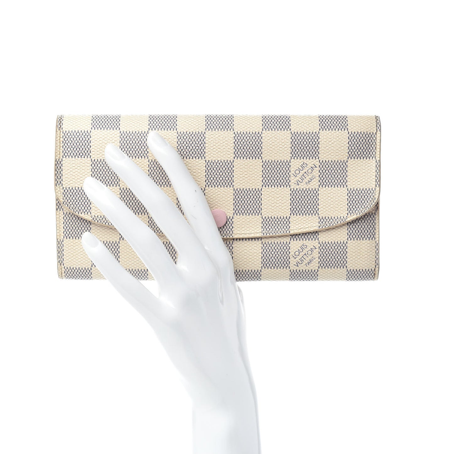 Damier Azur Emilie Wallet Rose Ballerine