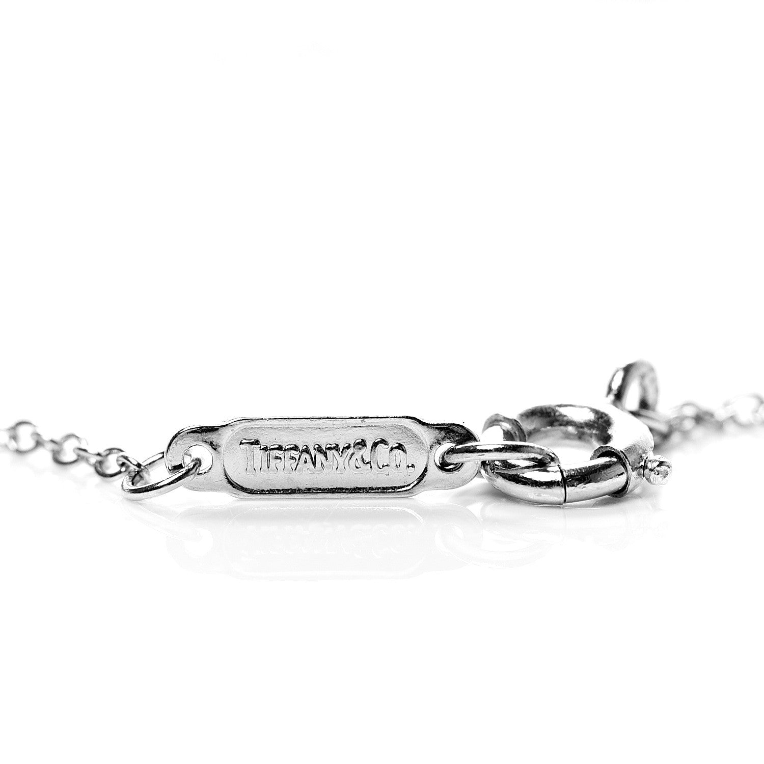 Tiffany Platinum Diamond Small Cross Pendant Necklace 5 of 6