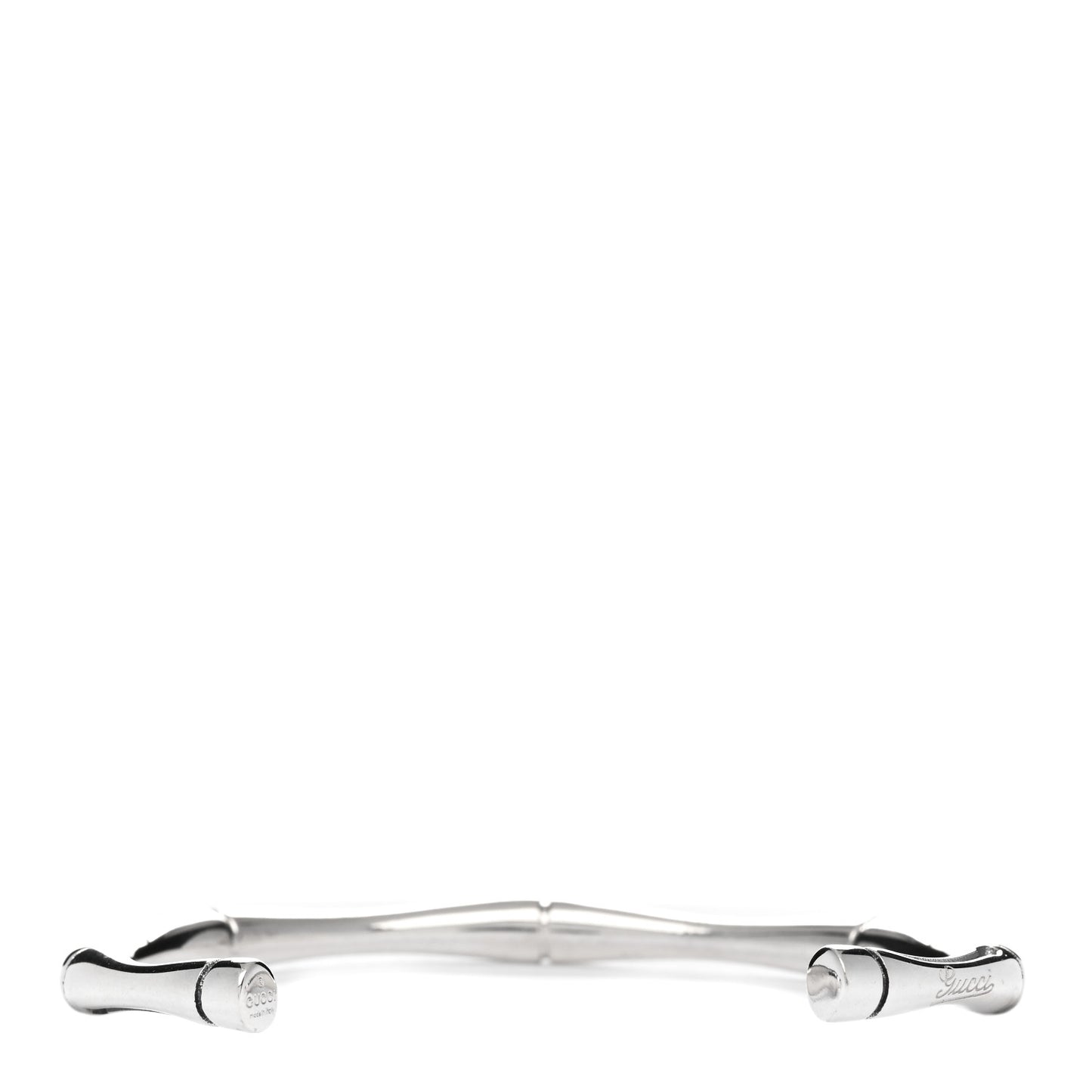 Sterling Silver Narrow Bamboo Cuff Bracelet