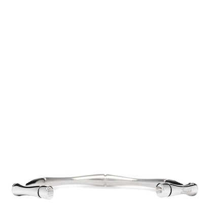 Gucci Sterling Silver Narrow Bamboo Cuff Bracelet 2 of 3