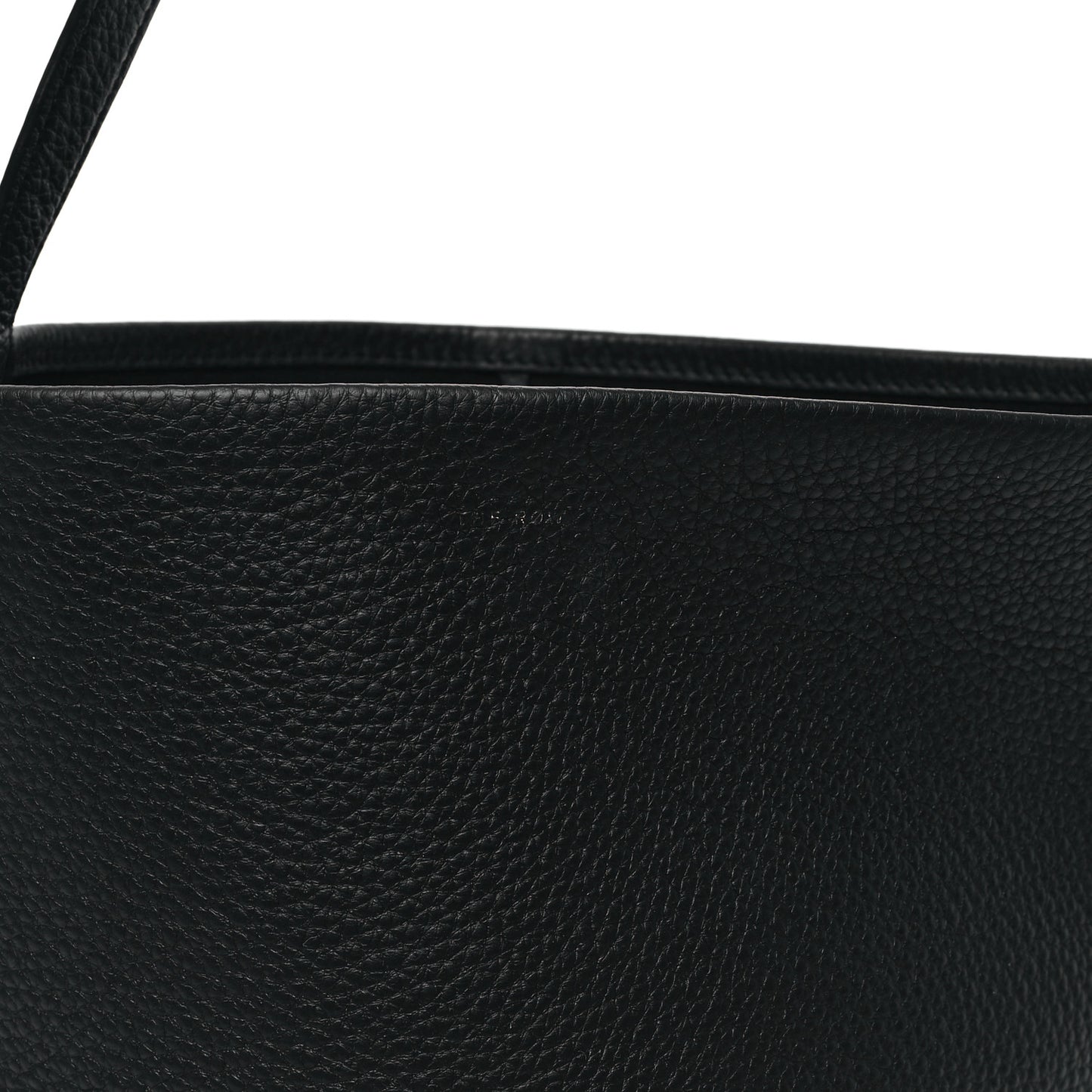 Grained Calfskin Medium N/S Park Tote Black