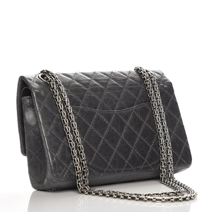 Chanel Aged Calfskin Quilted 50th Anniversary 2.55 Reissue 225 Flap Grey 3 of 9