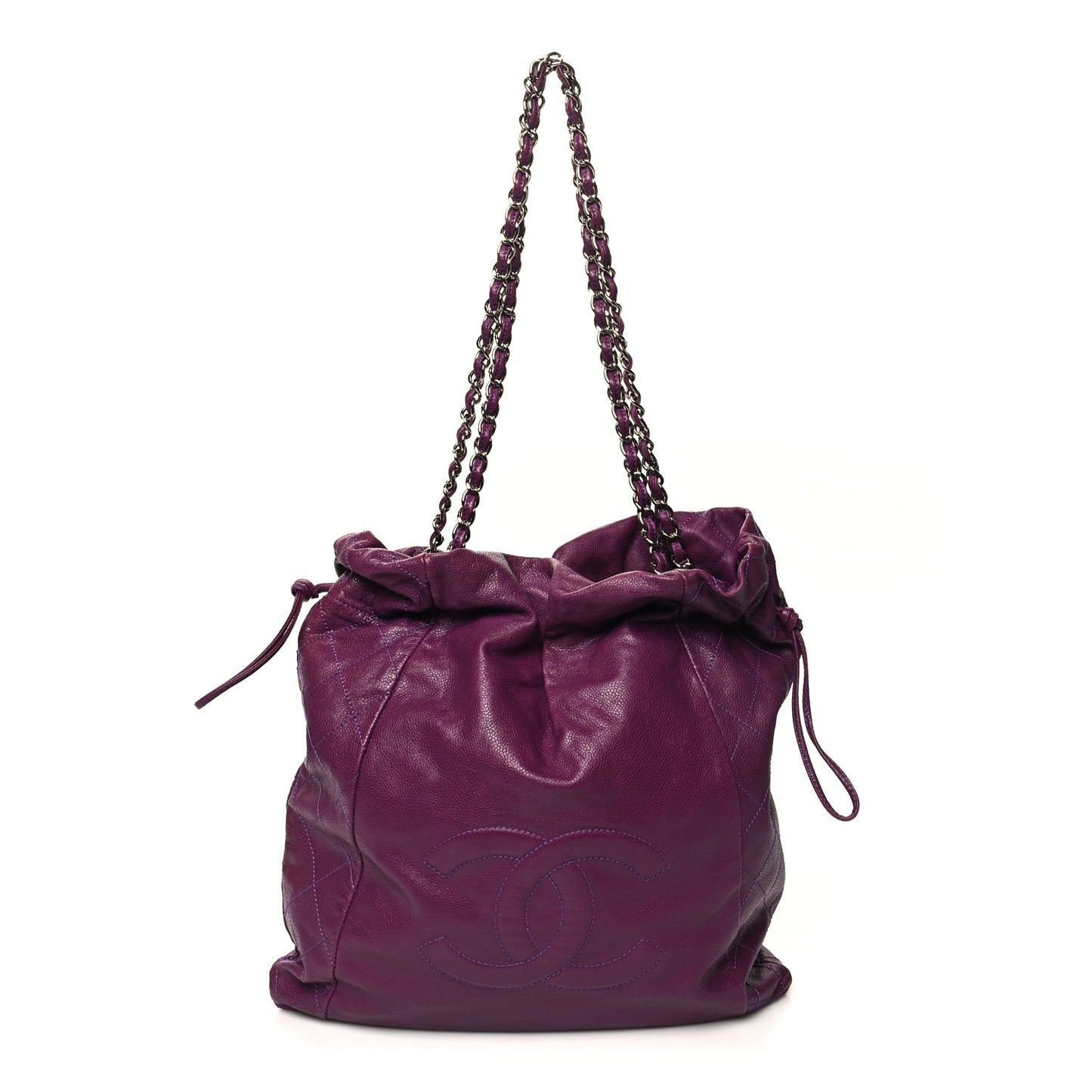 Caviar 31 Drawstring Tote Purple