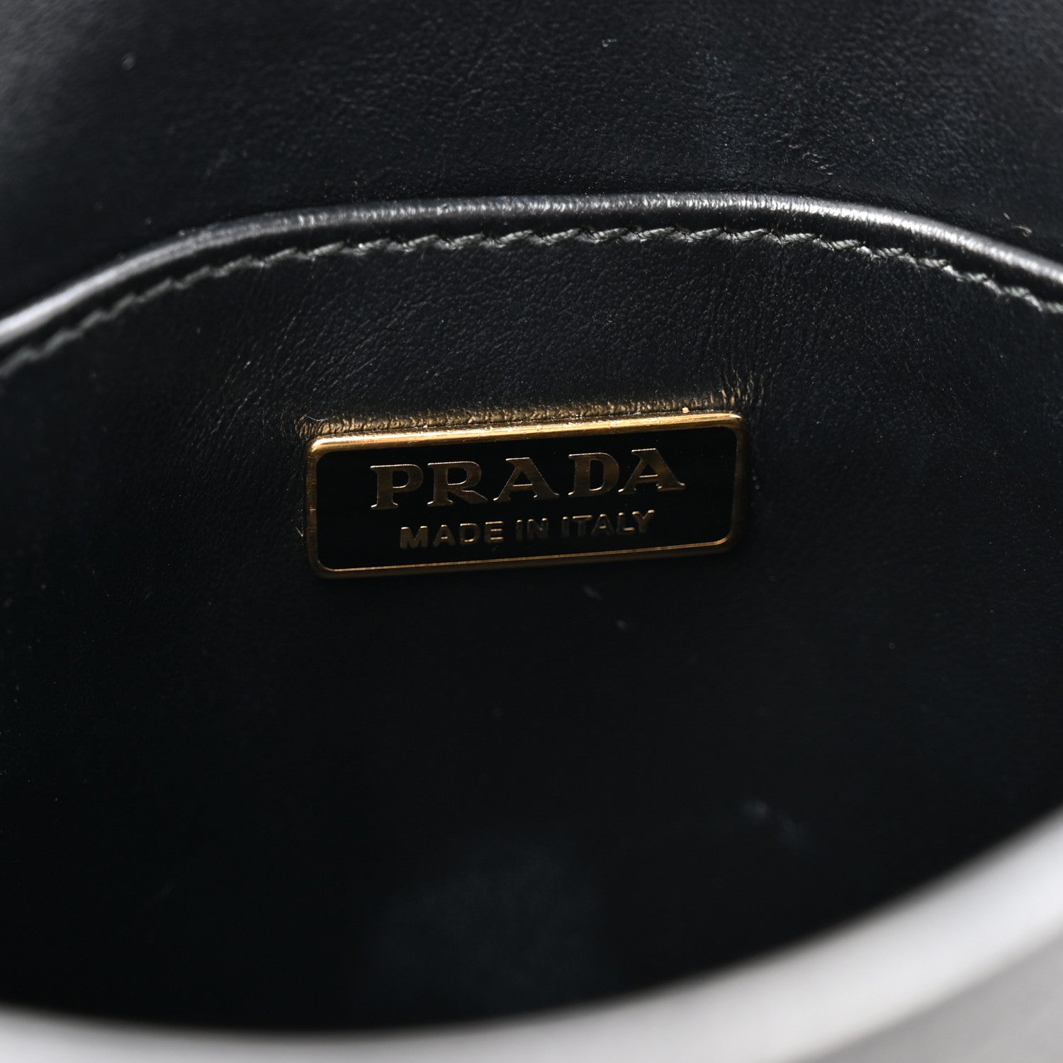 Prada Saffiano Lux Triangle Logo Embossed Small Double Handle Crossbody Tote Black 6 of 11