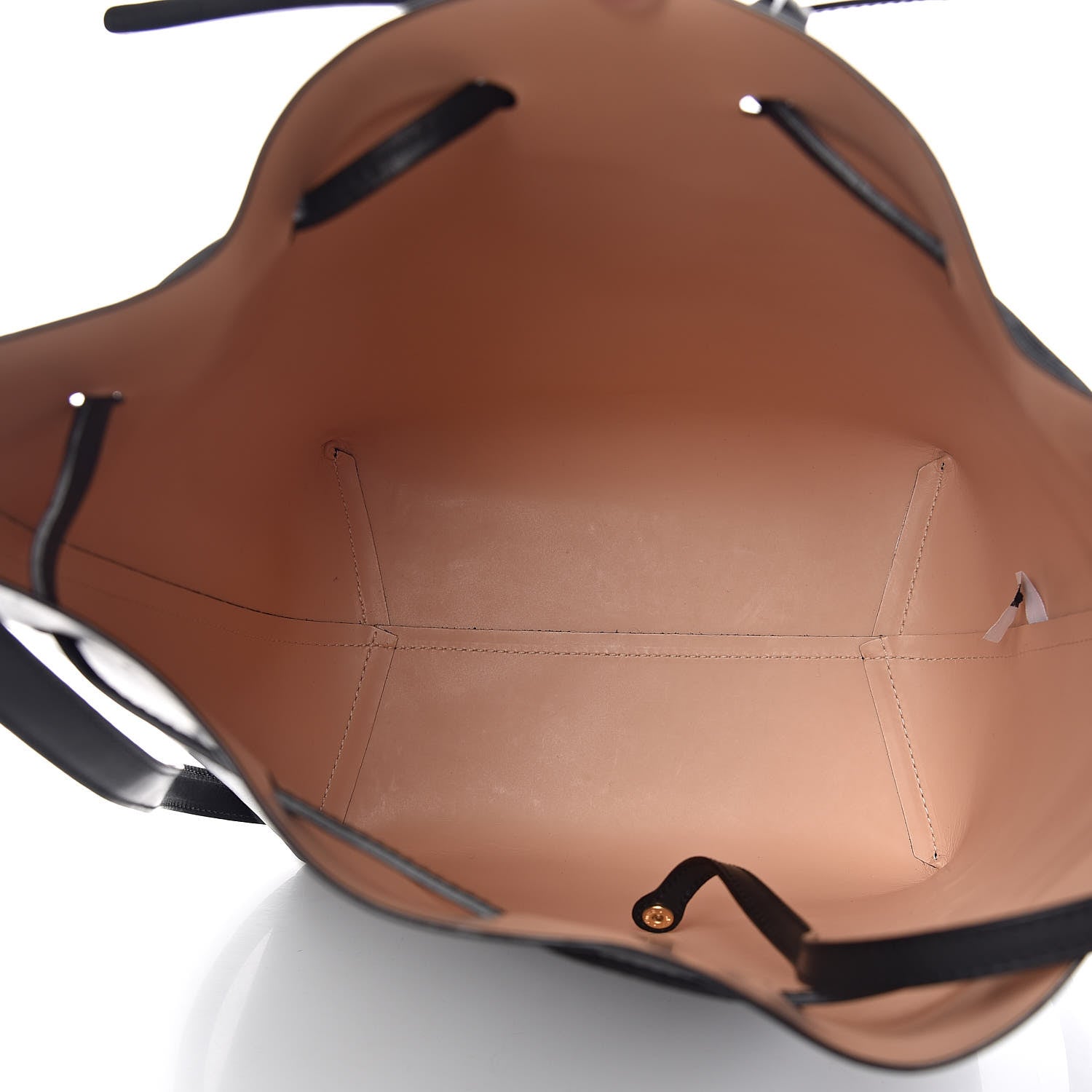 Mansur Gavriel Vegetable Tanned Calfskin Bucket Bag Black Ballerina 6 of 15