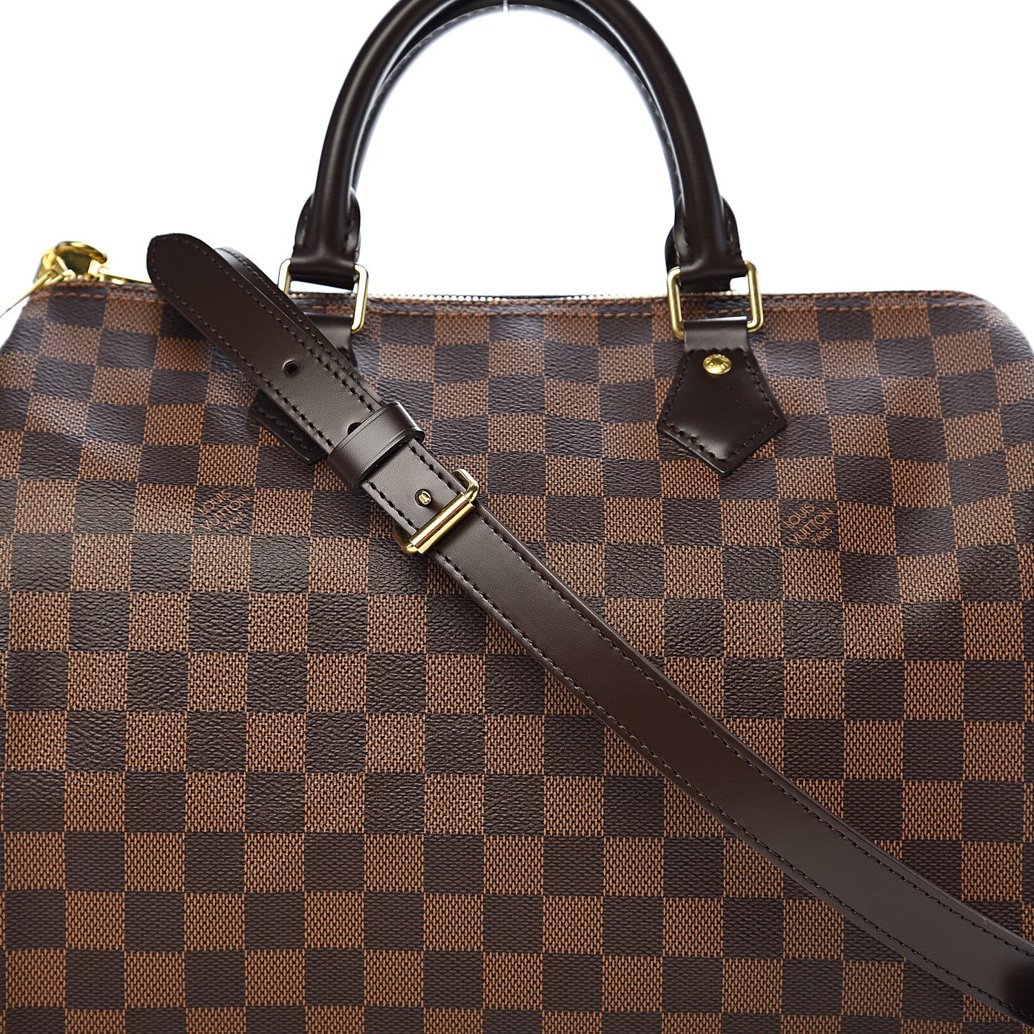 Louis Vuitton Damier Ebene Speedy Bandouliere 30 9 of 9