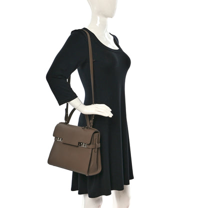 Delvaux Crispy Calfskin MM Tempete Satchel Tourterelle 2 of 9