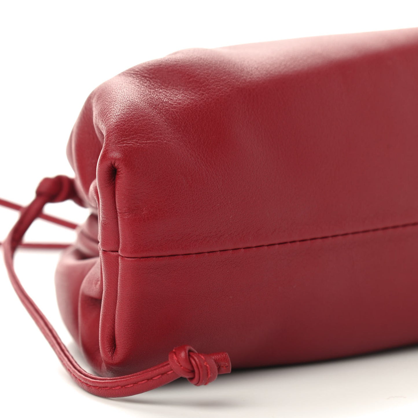 Butter Calfskin The Mini Pouch Dark Red