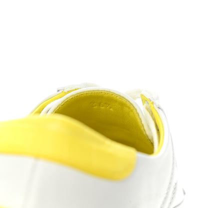 Hermes Matte Niloticus Crocodile Calfskin Deep Sneakers 36.5 White Jaune Flash 8 of 9