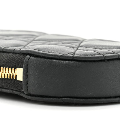 Christian Dior Lambskin Cannage Lady Dior Phone Holder Black 8 of 9