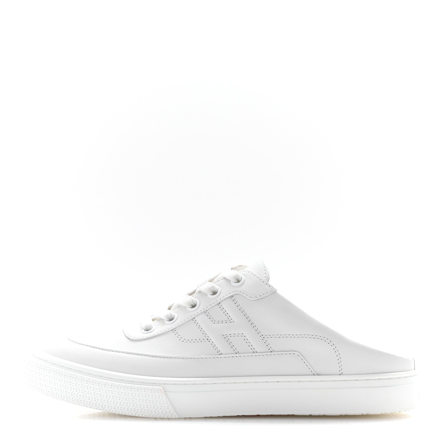 Hermes Calfskin Keep Mule Sneakers 37 White 1631583 – FASHIONPHILE