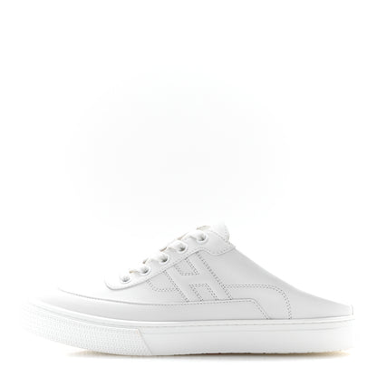 Hermes Calfskin Keep Mule Sneakers 37 White 1 of 12