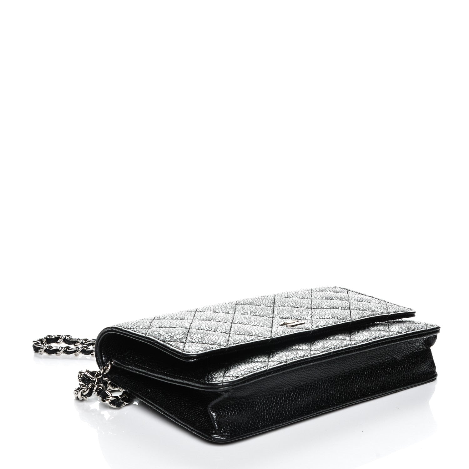 Chanel Caviar Quilted Wallet On Chain WOC Black 4 of 8