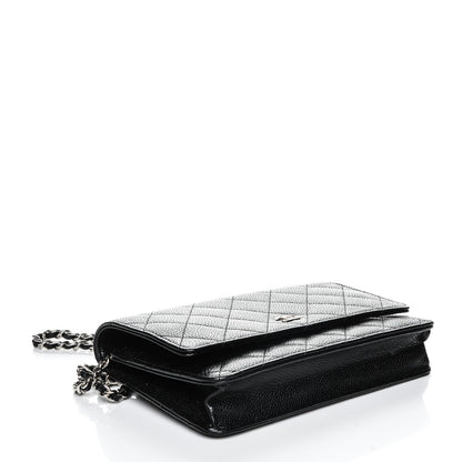 Chanel Caviar Quilted Wallet On Chain WOC Black 4 of 8