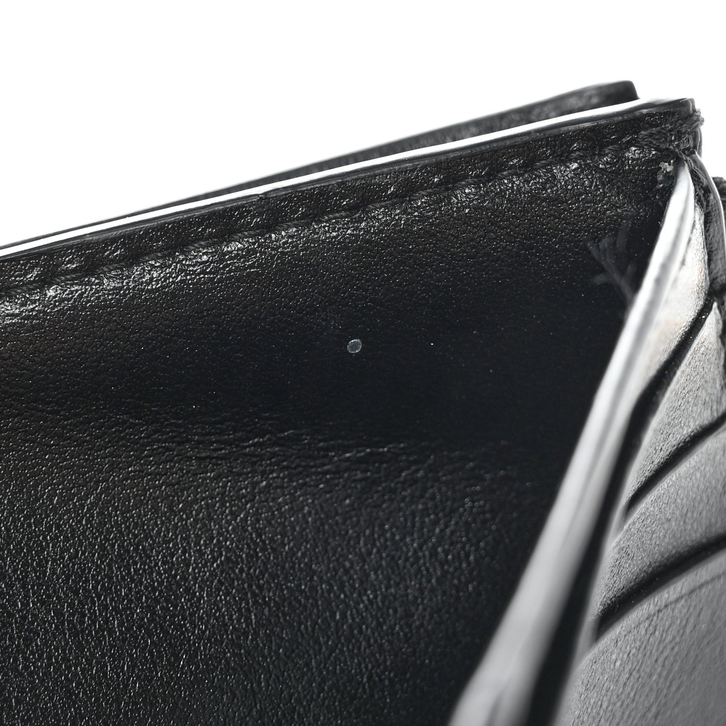 Nappa Intrecciato Bifold Zip Wallet Black