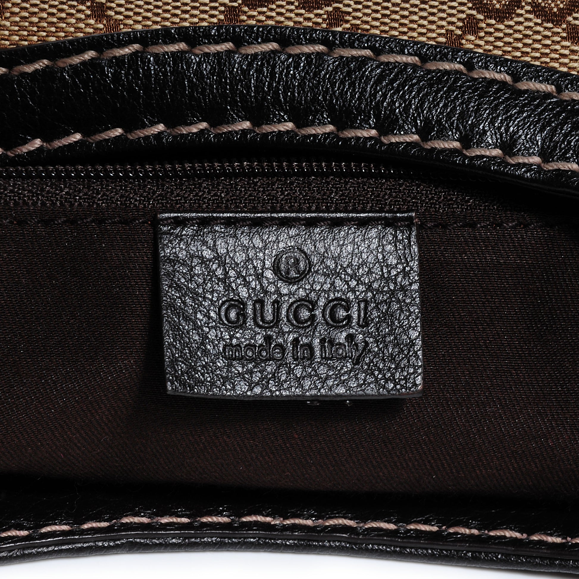 Gucci Monogram New Ladies Web Large Hobo Brown 6 of 7