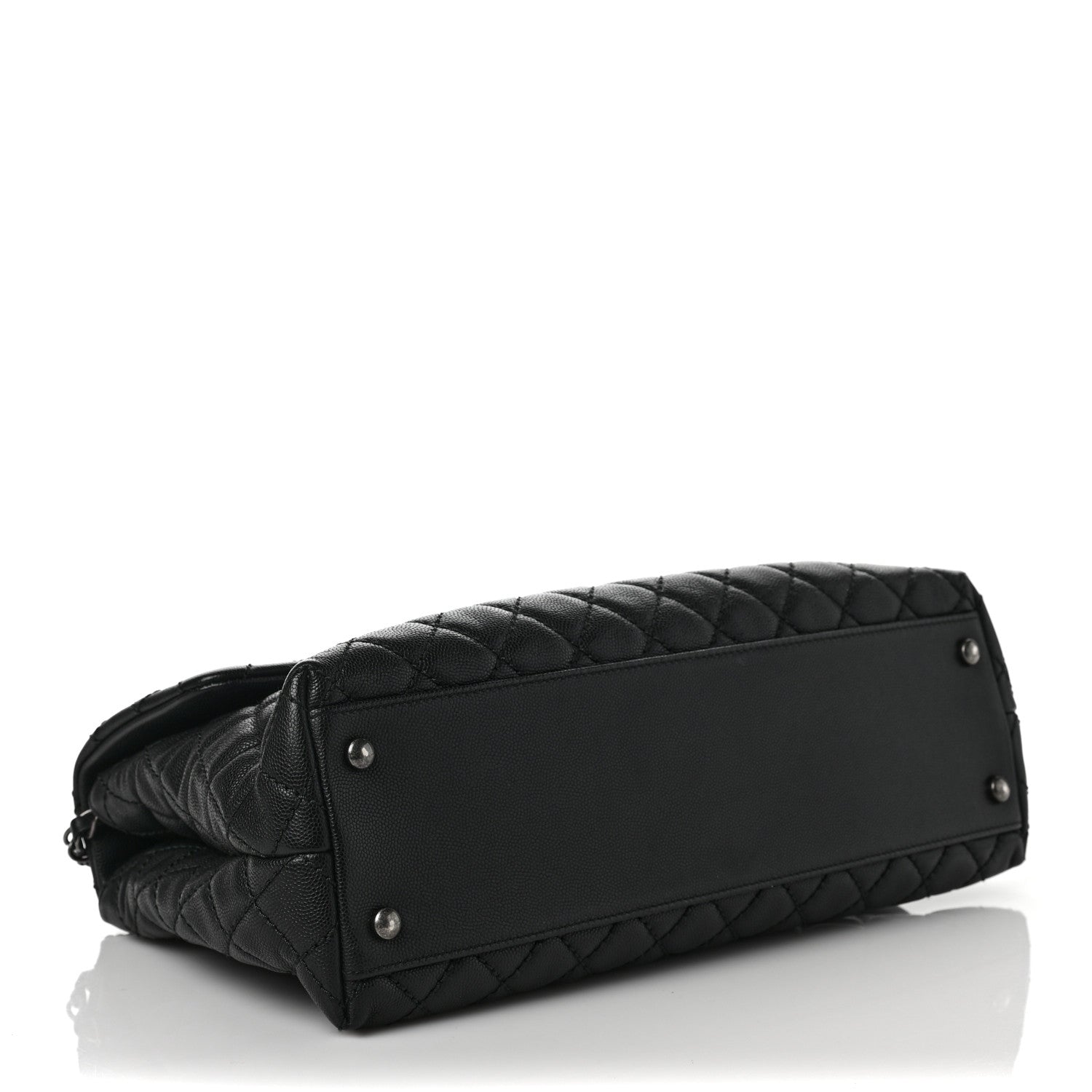 Chanel Caviar Quilted Medium Coco Handle Flap Black 4 of 9