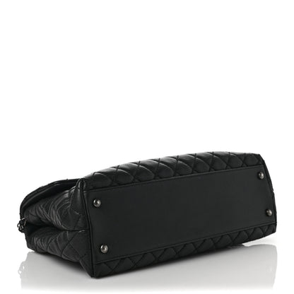 Chanel Caviar Quilted Medium Coco Handle Flap Black 4 of 9