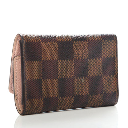 Louis Vuitton Damier Ebene Multicles 6 Key Holder Rose Ballerine 3 of 9
