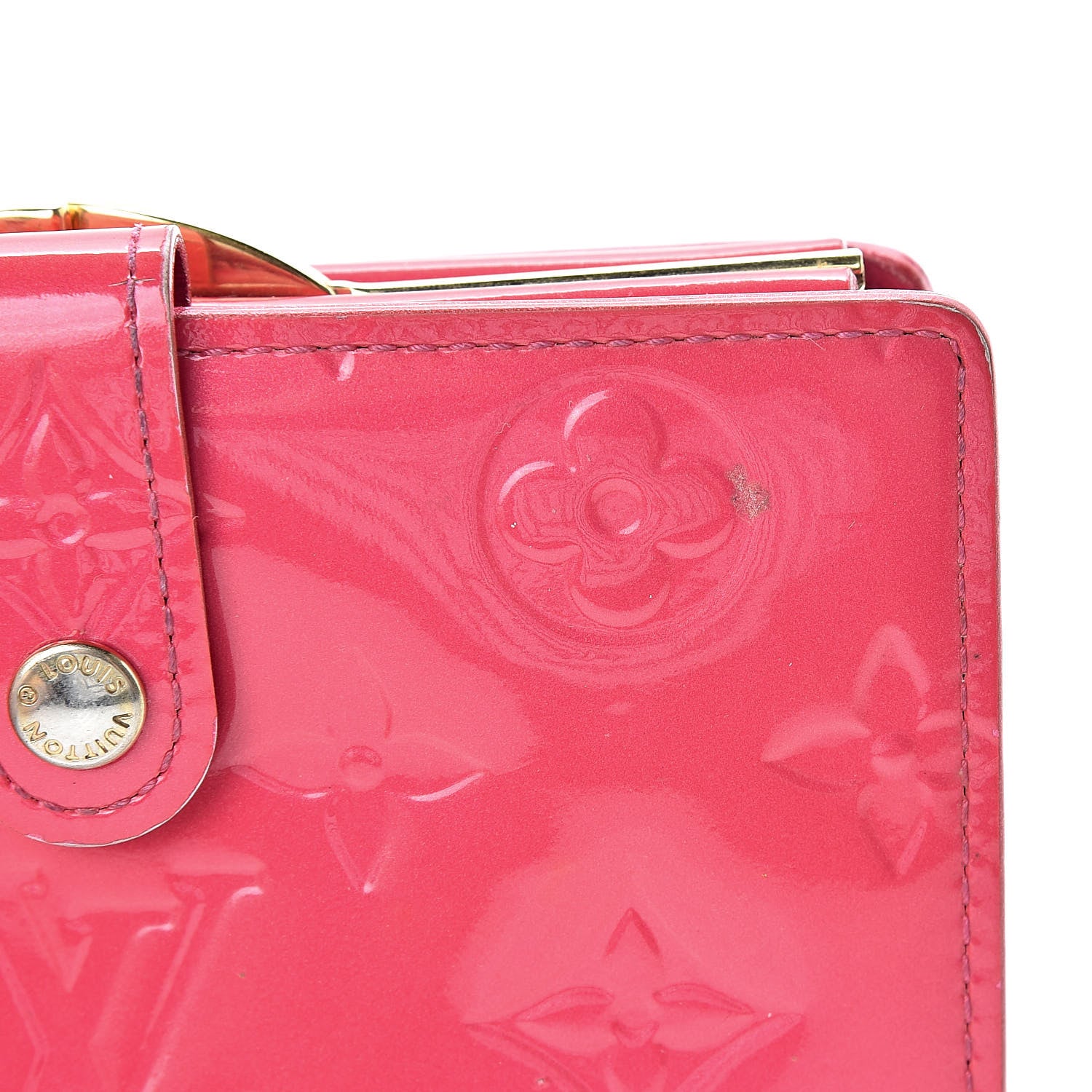 Louis Vuitton Vernis French Purse Wallet Framboise 14 of 20