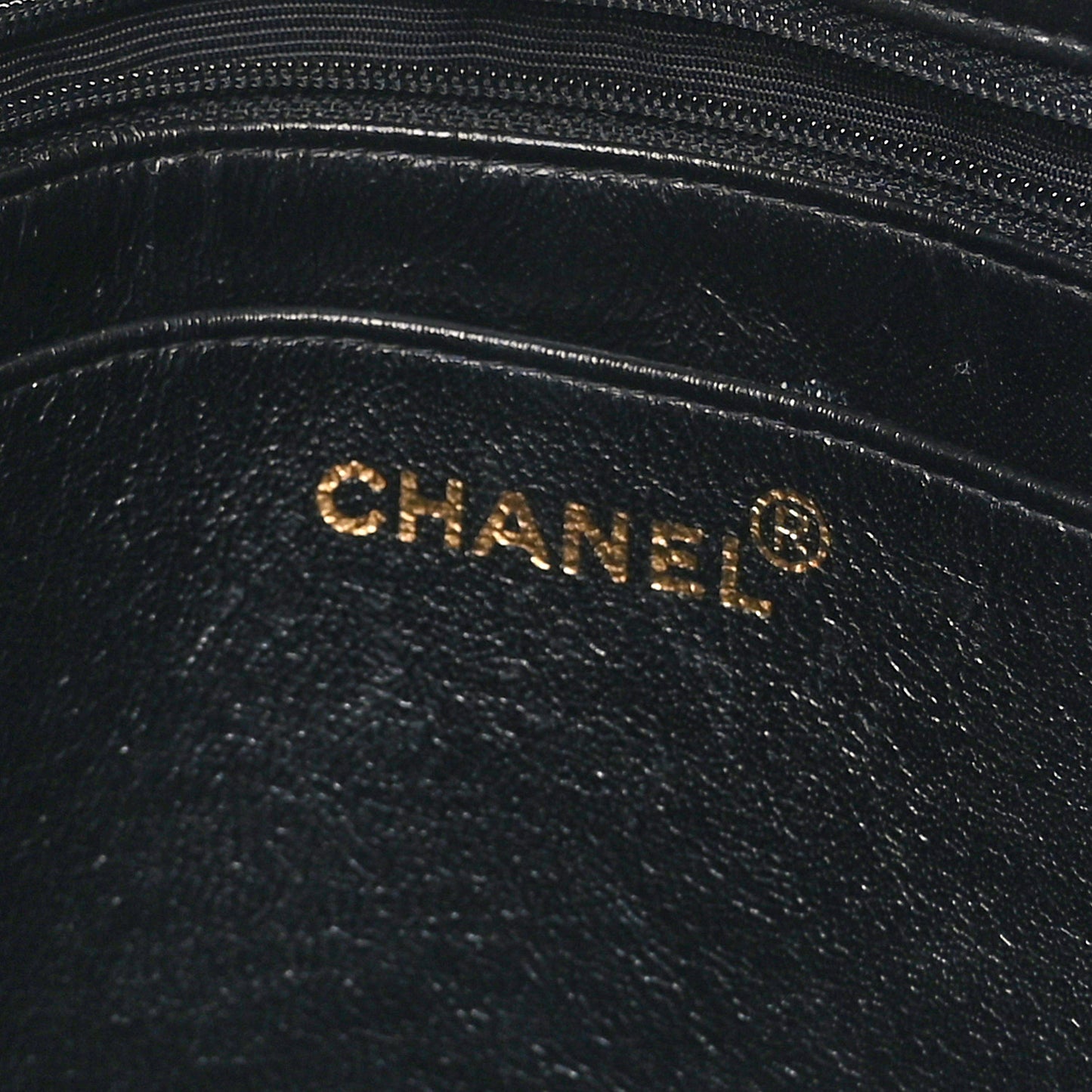 Lambskin Quilted Shopping Tote Black