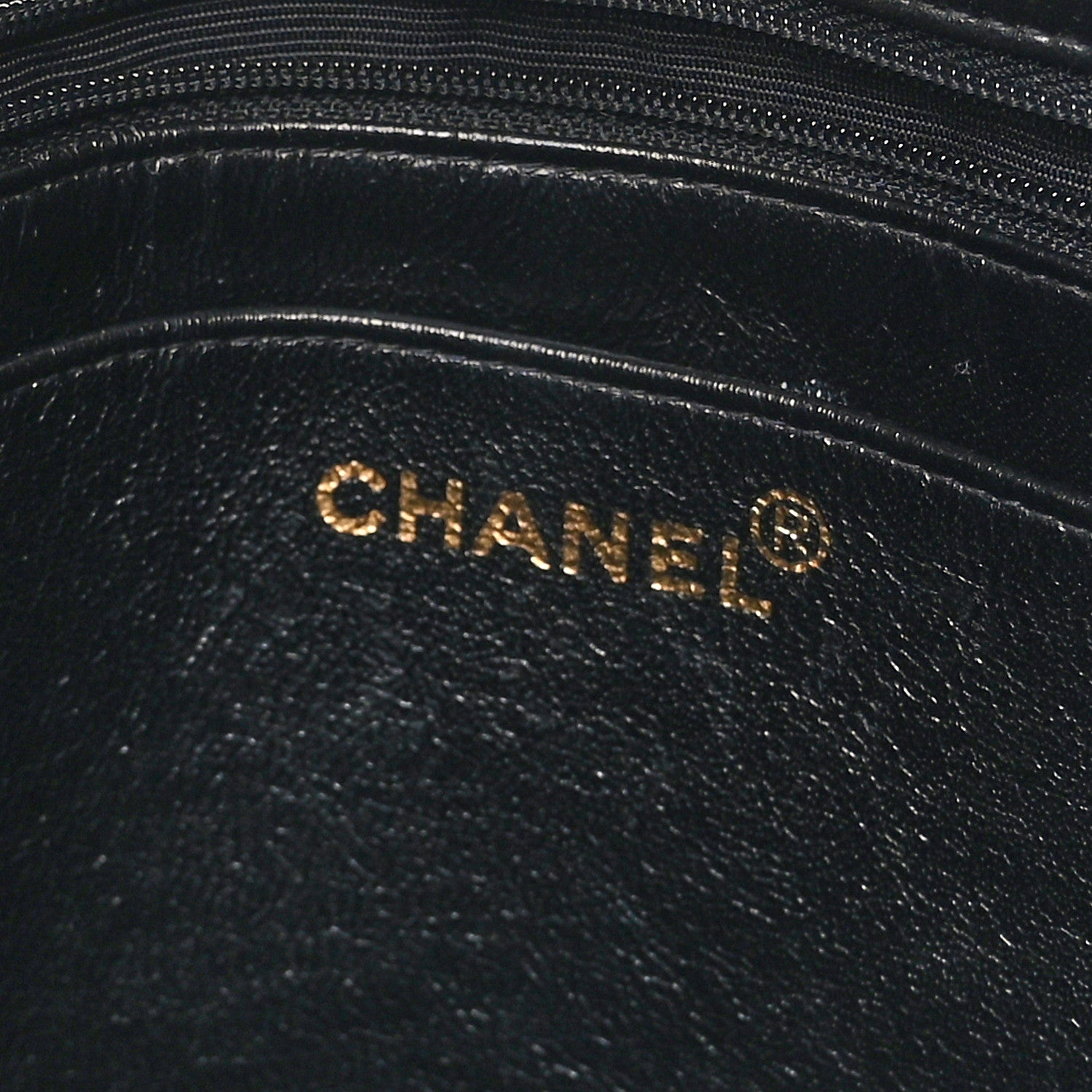 Chanel Lambskin Quilted Shopping Tote Black 6 of 9