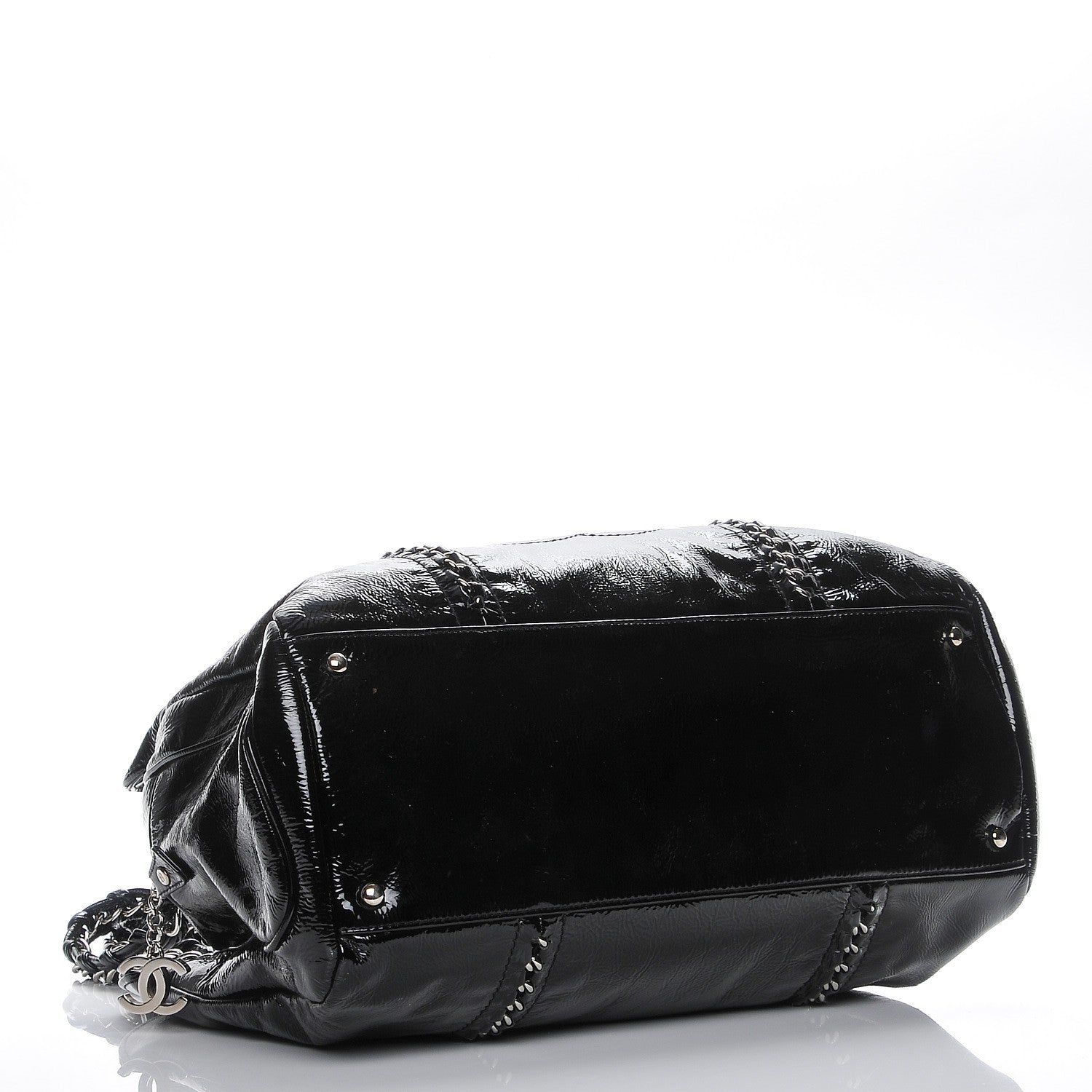 Chanel Patent Calfskin Large Luxe Ligne Tote Black 4 of 7