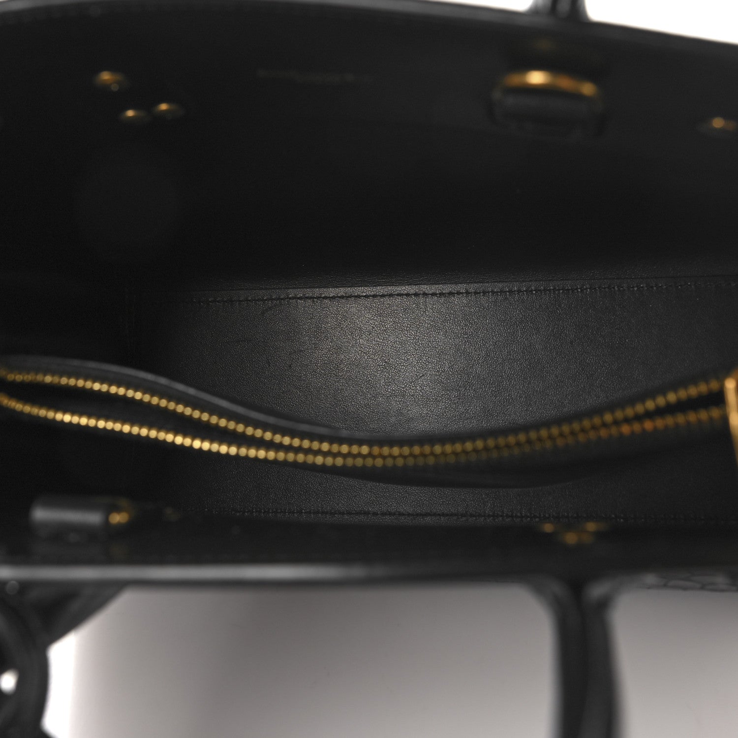 Saint Laurent Calfskin Crocodile Embossed Baby Sac De Jour Black 5 of 10