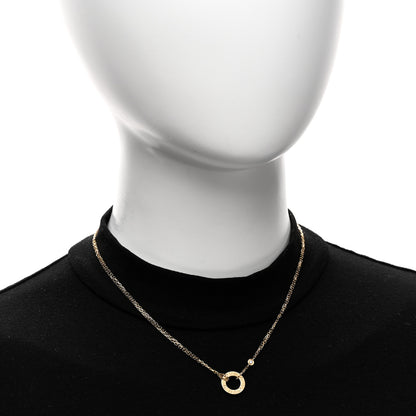 Cartier 18K Yellow Gold 2 Diamond LOVE Necklace 2 of 5