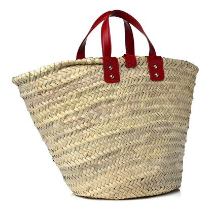 Dolce & Gabbana Woven Raffia Lizard Kendra Logo Tote Red Multicolor 3 of 17