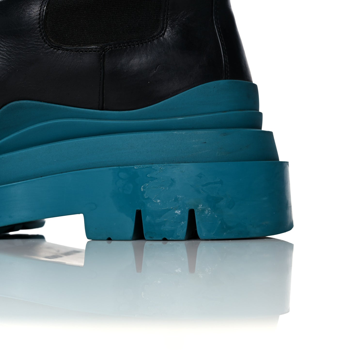 Calfskin The Tire Chelsea Boots 37 Black Blaster