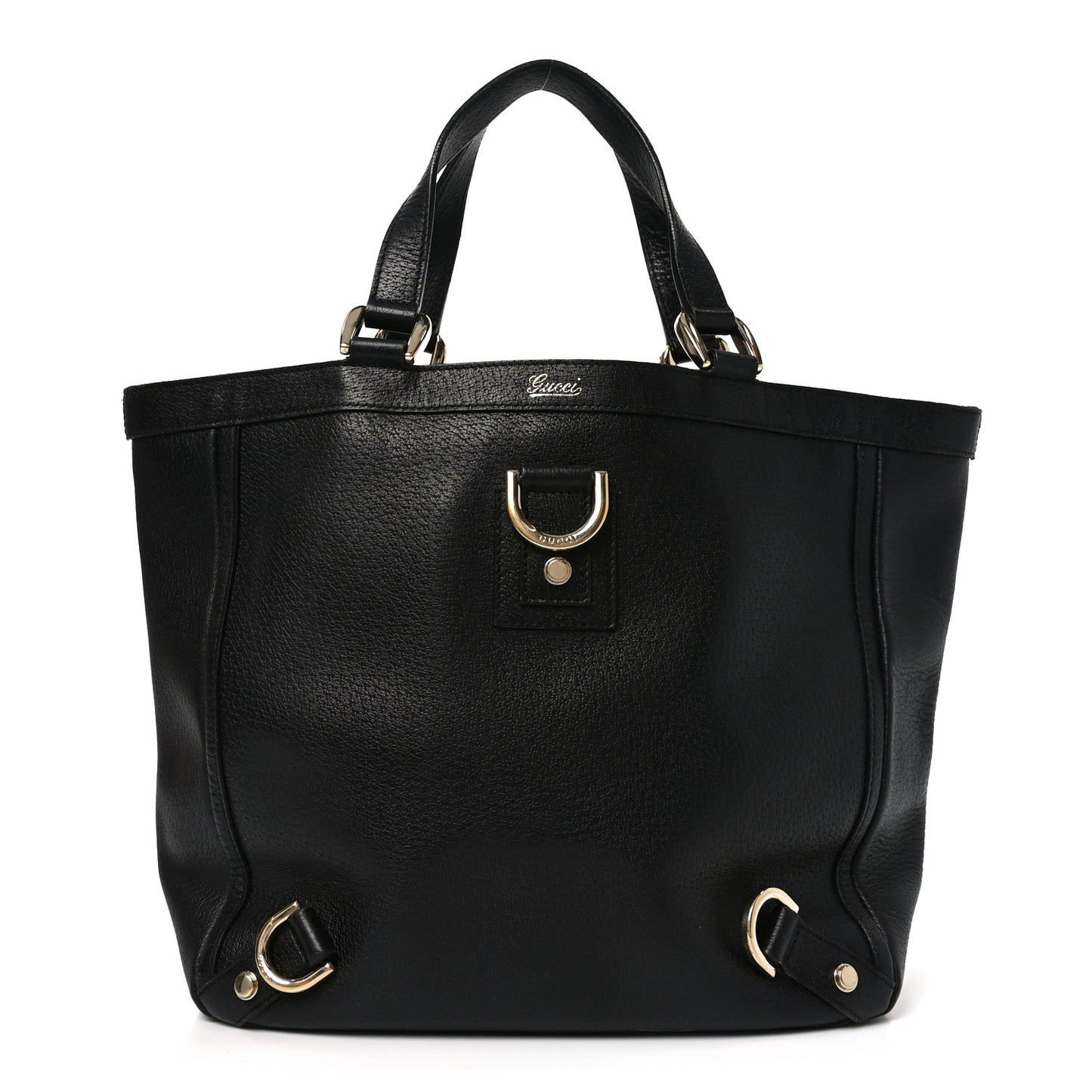 Calfskin Small Abbey Tote Black