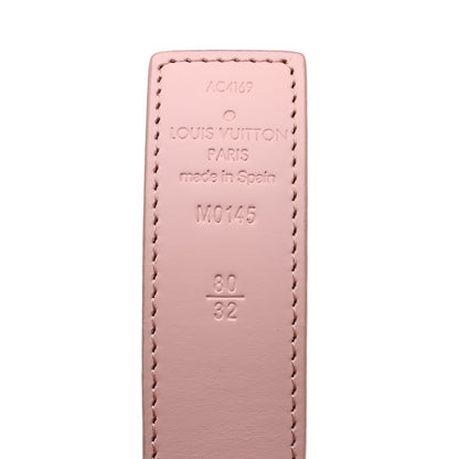 Louis Vuitton Damier Azur 30mm LV Initiales Reversible Belt 80 32 Pink 4 of 8