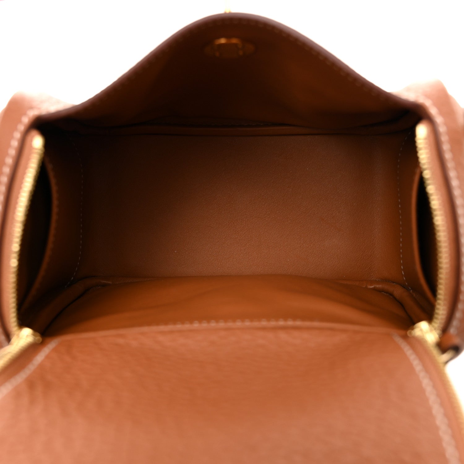 Hermes Taurillon Clemence Mini Lindy 20 Gold 5 of 11