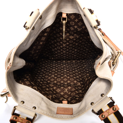 Louis Vuitton Toile Globe Shopper Cabas MM Red 5 of 16