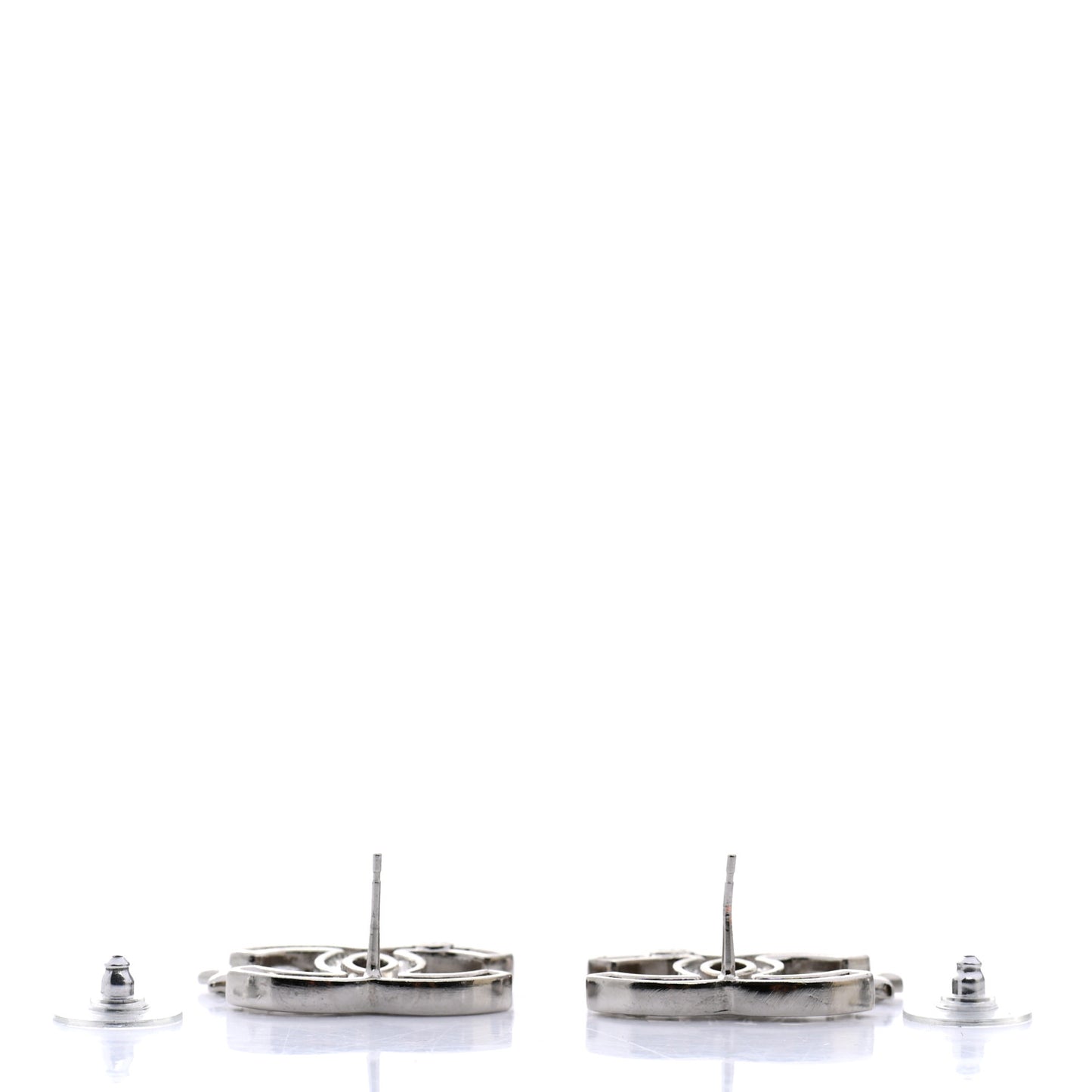 Crystal CC Starfall Earrings Silver