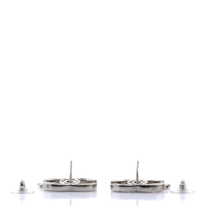 Chanel Crystal CC Starfall Earrings Silver 3 of 4