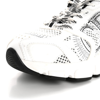 Christian Dior Technical Mesh Dior Chrono Sneakers 37 White Black 10 of 10