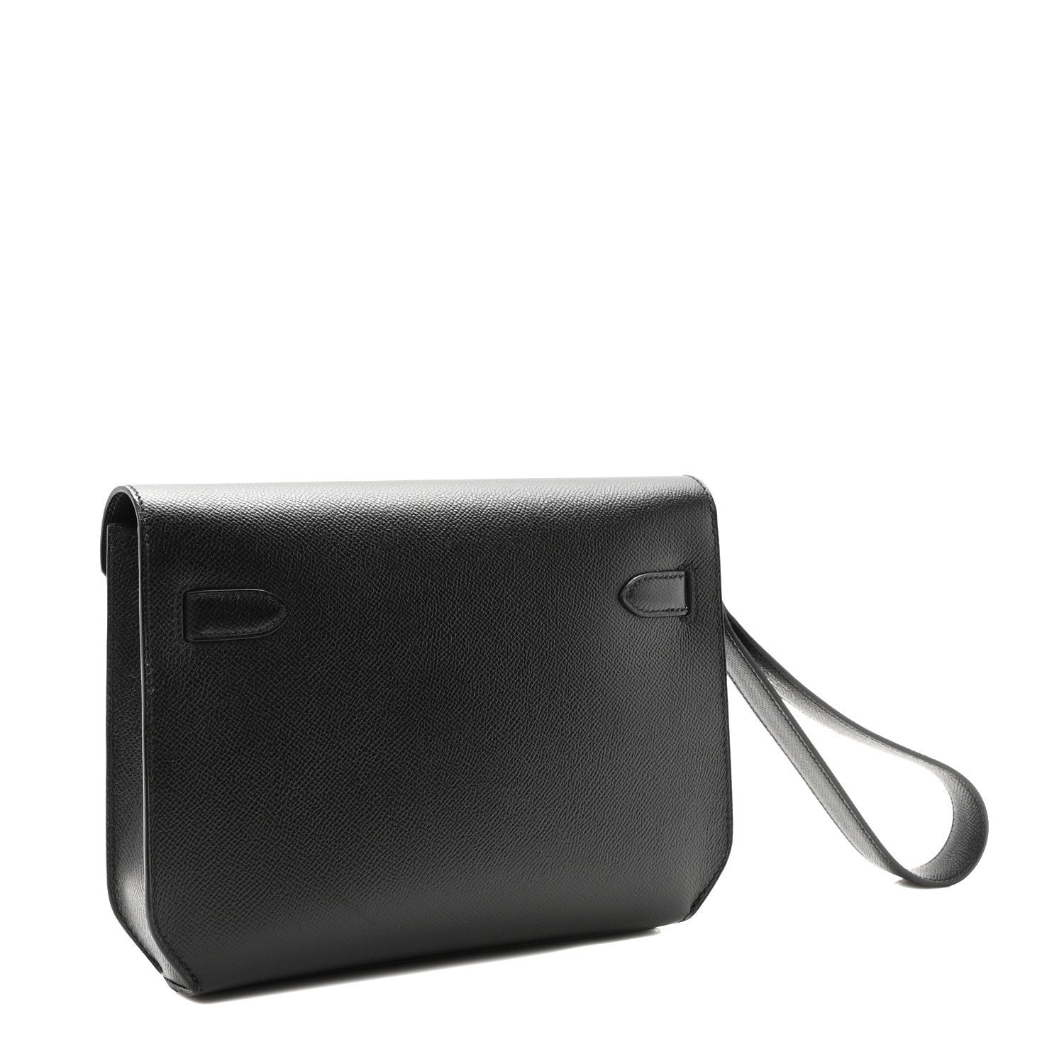 Hermes Epsom Kelly Depeches 25 Pouch Black 4 of 11
