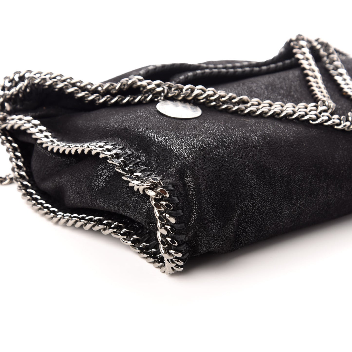 Shaggy Deer Falabella Fold Over Tote Black