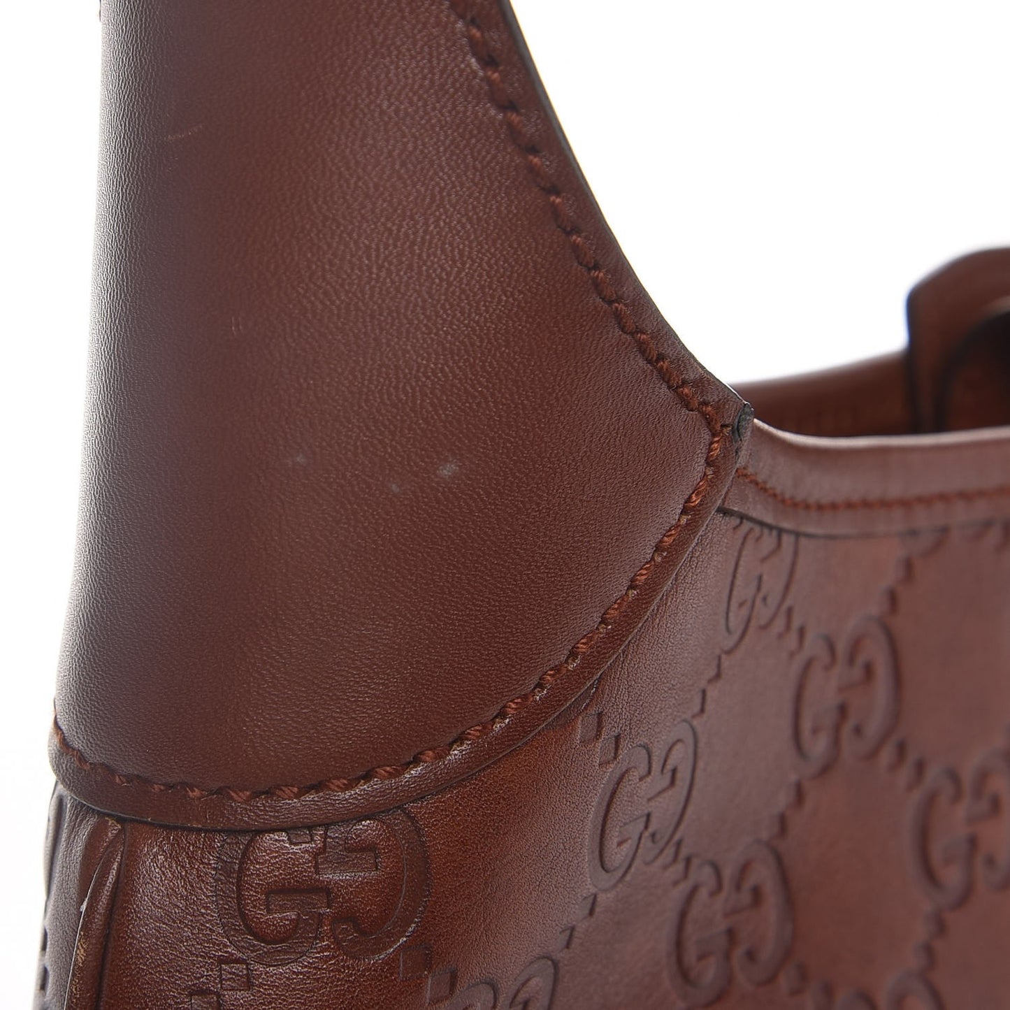 Guccissima Punch Hobo Brown
